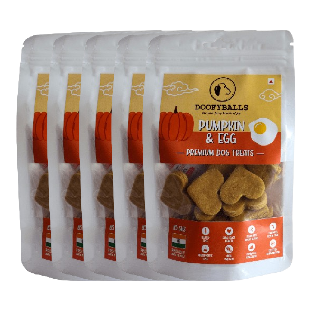 Doofyballs Pumpkin and Egg Dog Treats