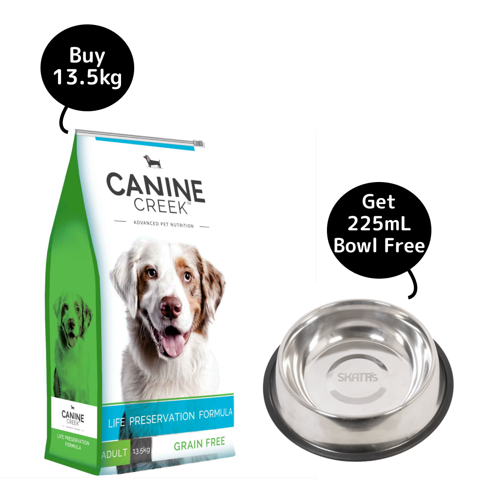 Canine Creek Ultra Premium Adult Dry Dog Food (Get Skatrs Bowl Free)