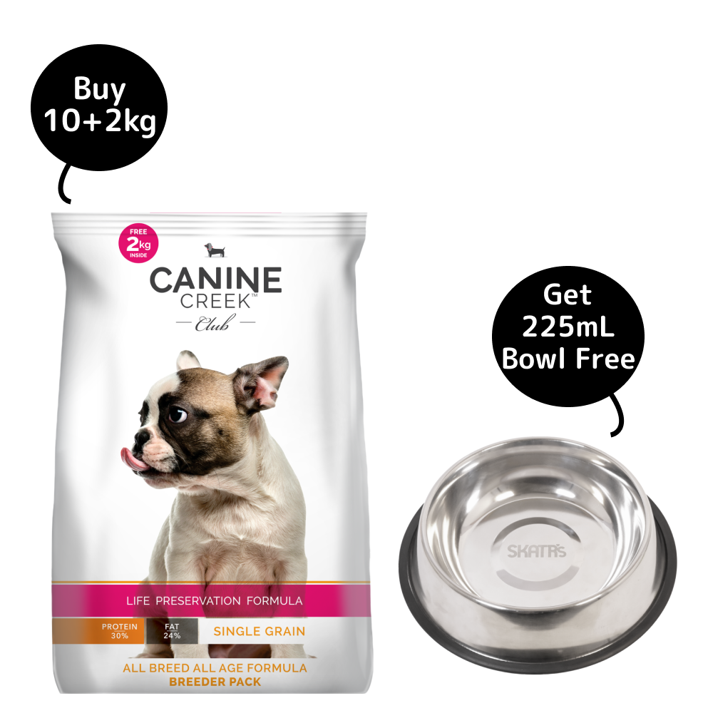 Canine Creek Club Ultra Premium Dog Dry Food (Get Skatrs Bowl Free)