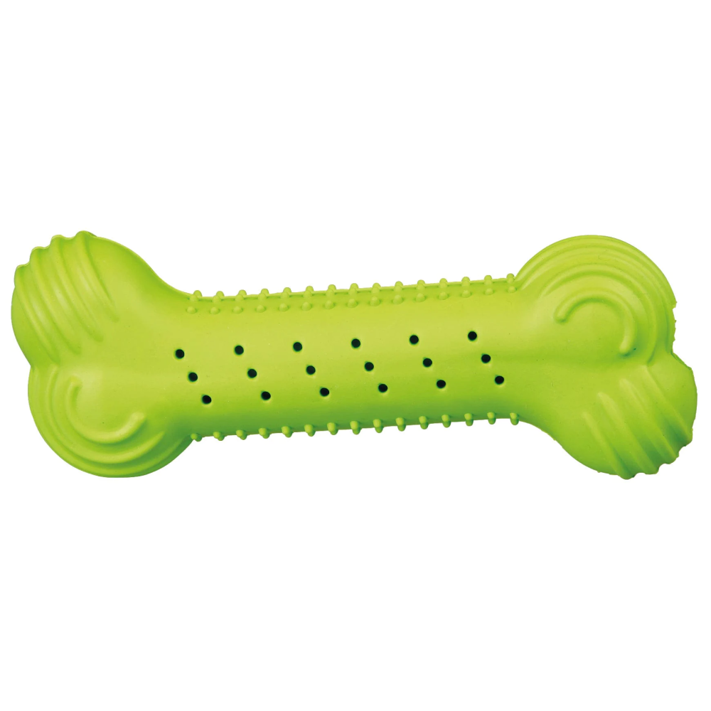 Trixie Cooling Bone Natural Rubber Toy for Dogs (Green)