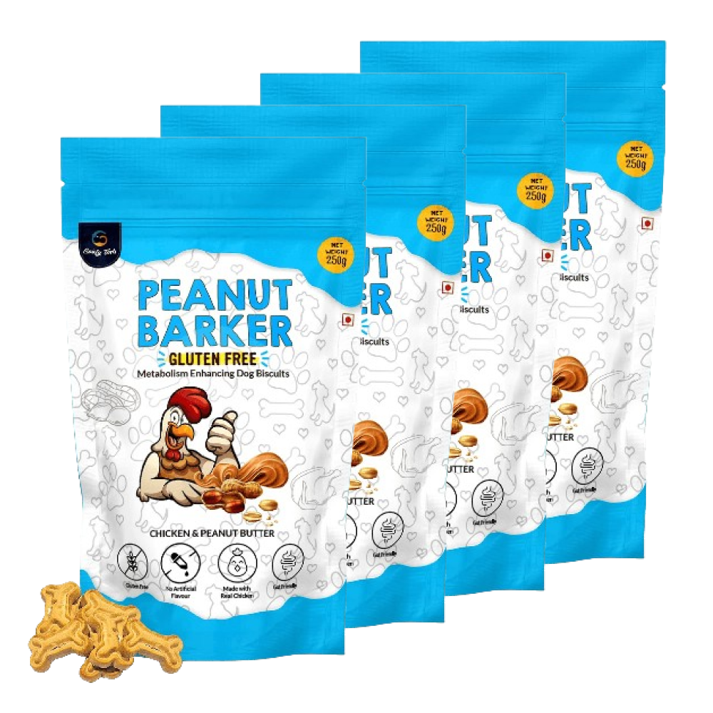 Goofy Tails Peanut Barker Chicken Biscuit Treats for Dogs & Puppies