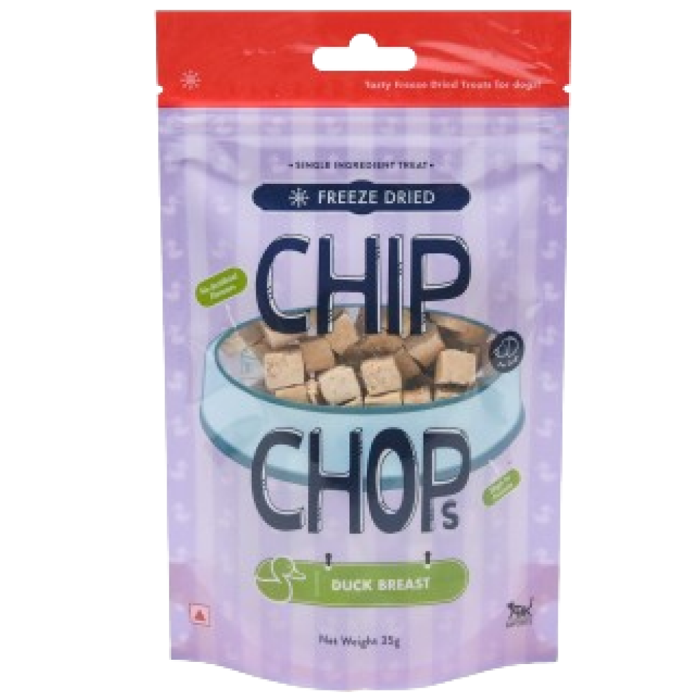 Chip Chops Freeze Dried Duck Breast Dog Treats (Limited Shelf Life)
