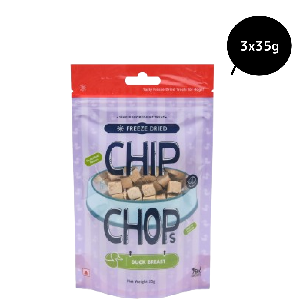 Chip Chops Freeze Dried Duck Breast Dog Treats