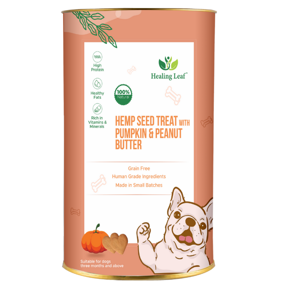 FG - Healing Leaf Hemp Pumpkin Dog Treats (100g)