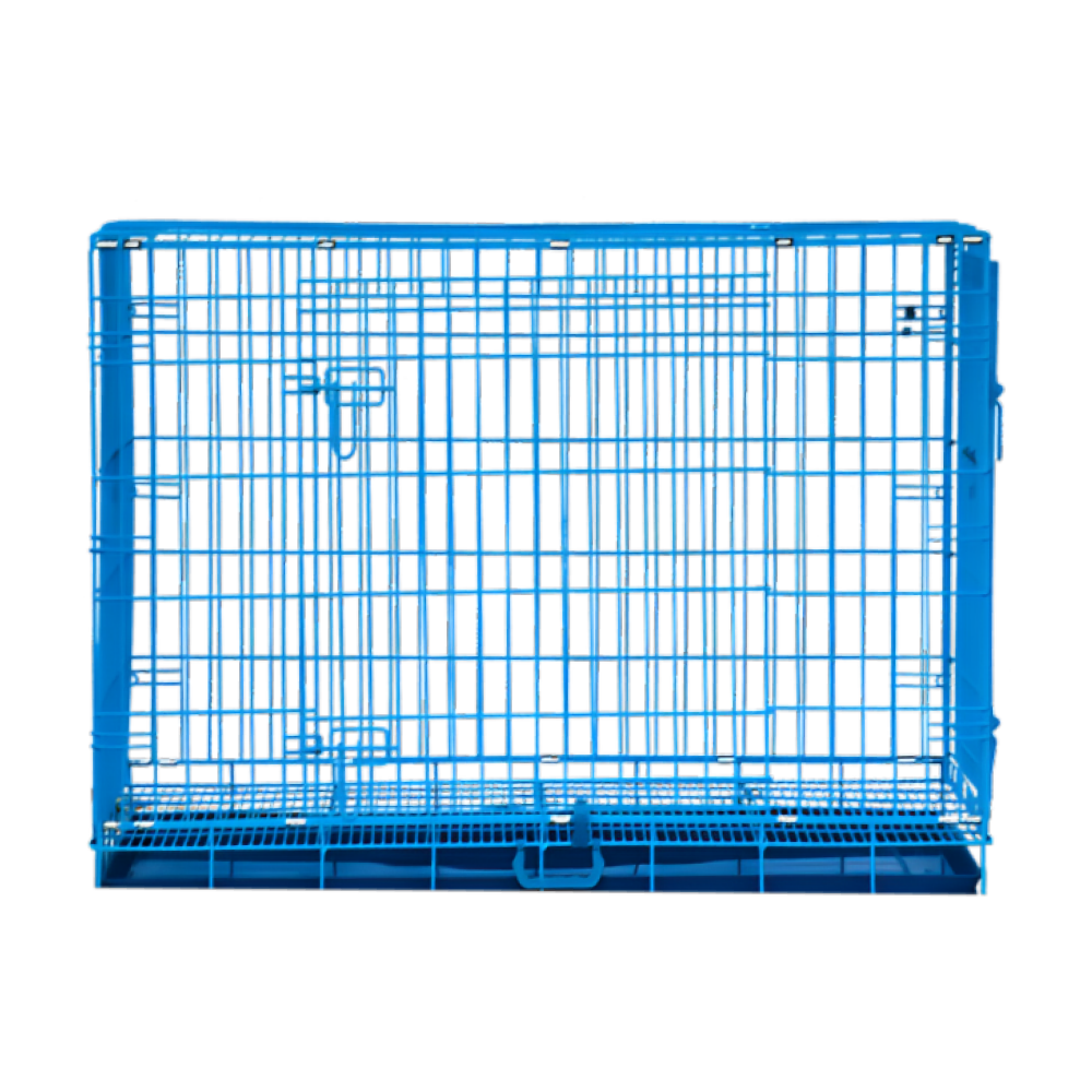 Smarty Pets Imported Metal Cage for Dogs and Cats (Blue)