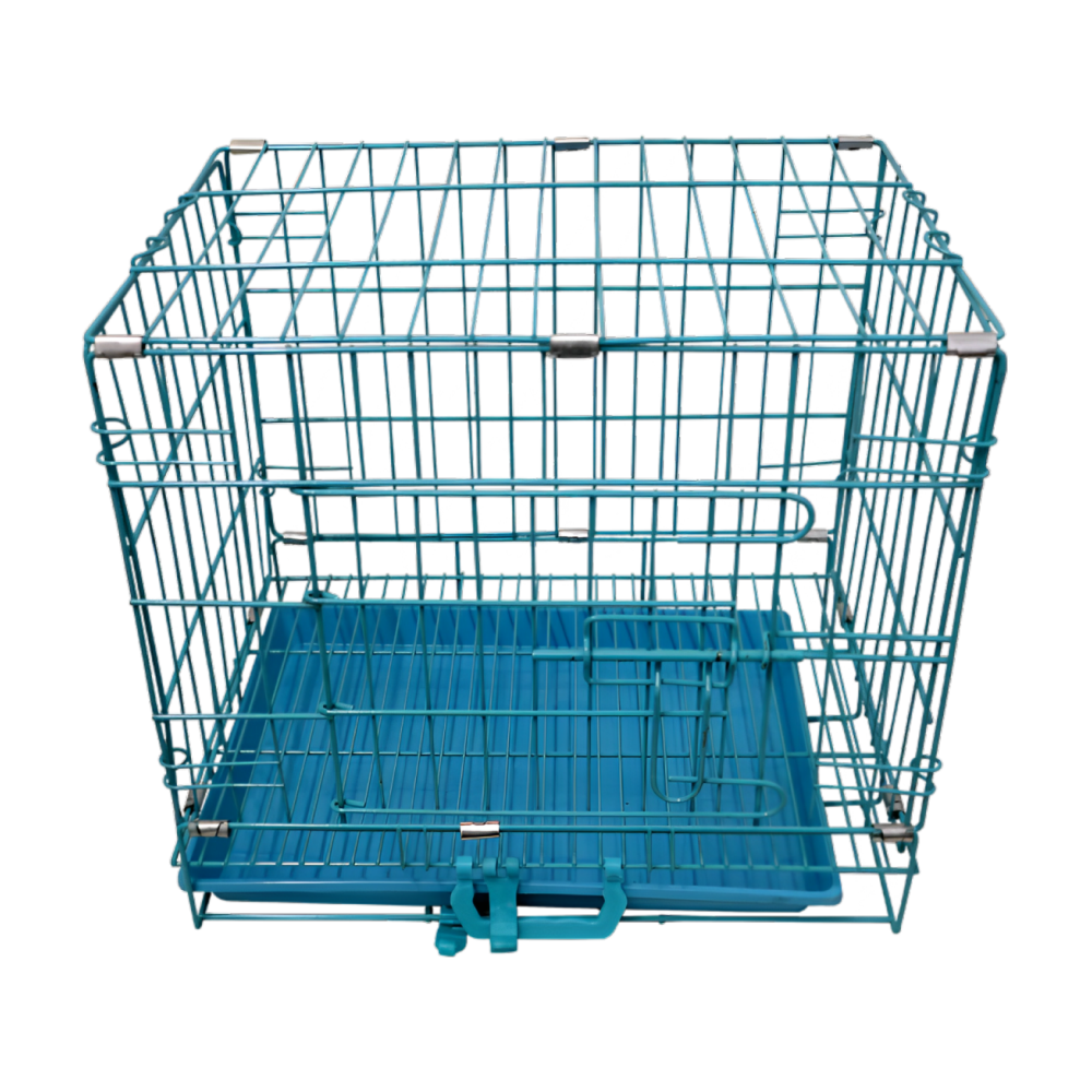 Smarty Pets Indian Made Metal Cage for Dogs and Cats (Blue)