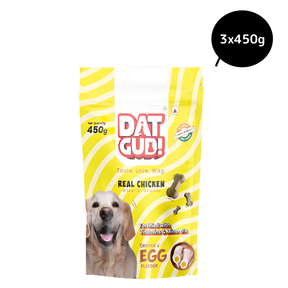 DatGud Chicken and Egg Flavoured Biscuits Dog Treats