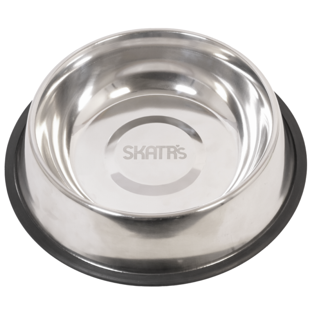 Anti Skid Stainless Steel Bowl for Dogs and Cats(M:400mL)