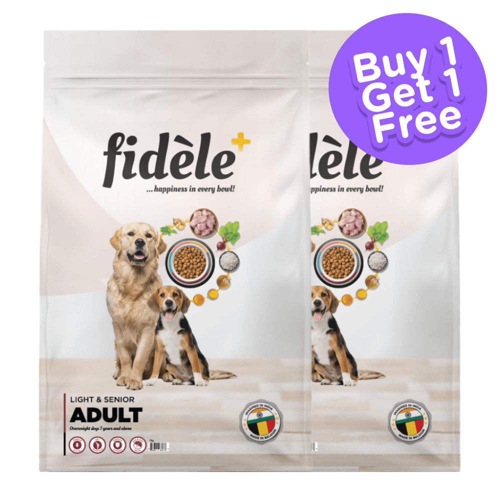 Fidele Plus Adult Light & Senior Dog Dry Food (Buy 1 Get 1) (Limited Shelf Life)