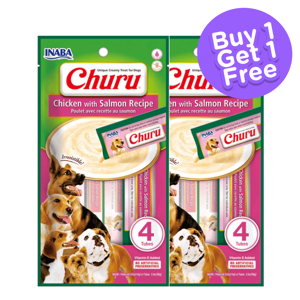 INABA Churu Chicken with Salmon Flavour Dog Treats (Buy 1 Get 1) (Limited Shelf Life)