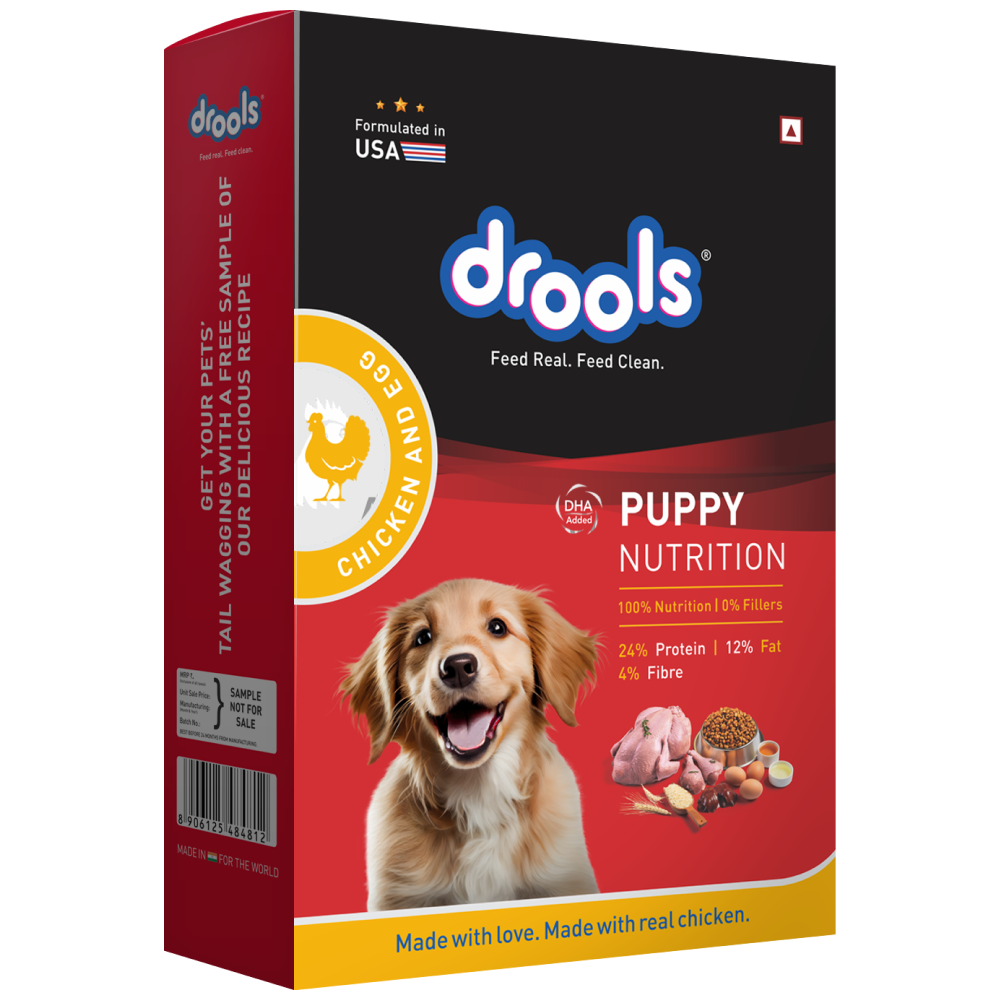 Drools Chicken & Egg Puppy Dry Food Box