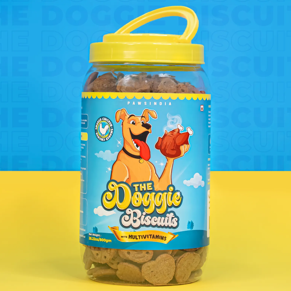PawsindiaThe Doggie Smoked Chicken With Multivitamins Dog Biscuits (Limited Shelf Life)