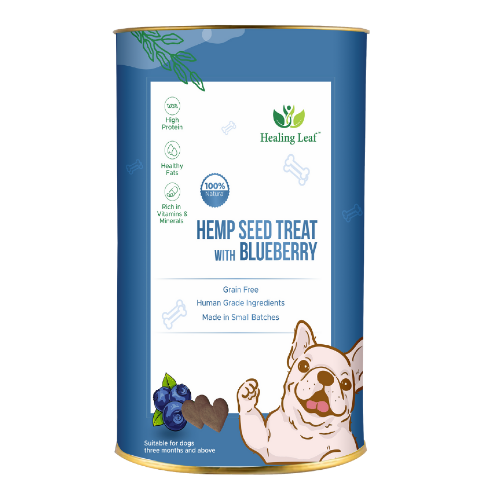 Healing Leaf Hemp Blueberry Dog Treats