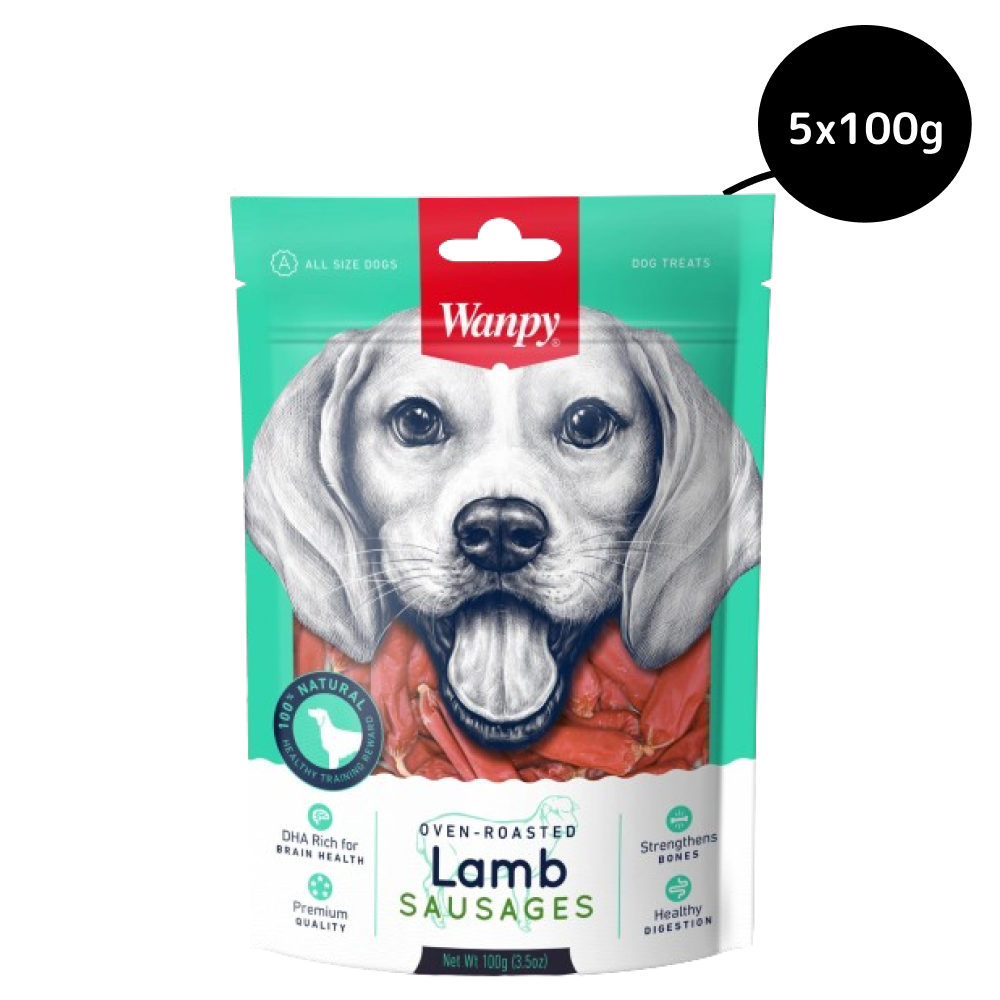 Wanpy Oven Roasted Lamb Sausages Dog Treats