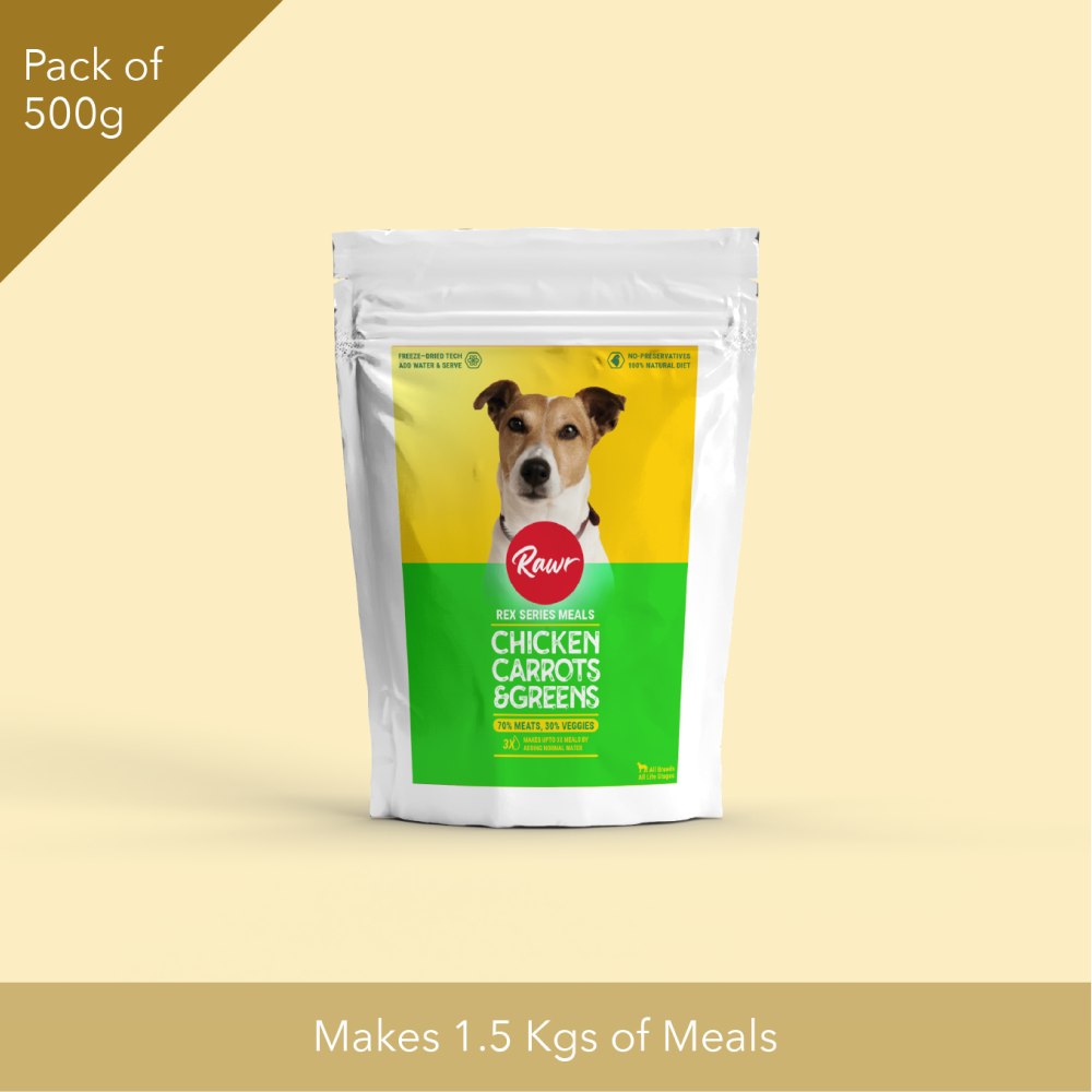 Rawr4dogs Rex Series Chicken, Carrots and Greens Freeze Meals Dog Dry Food