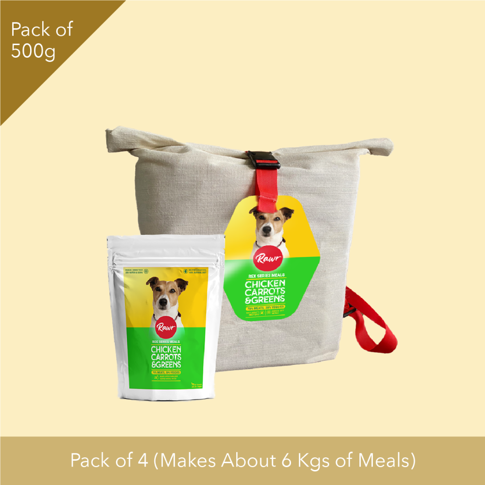 Rawr4dogs Rex Series Chicken, Carrots and Greens Freeze Meals Dog Dry Food