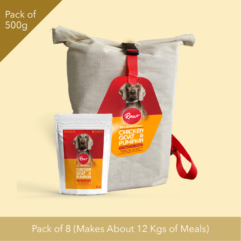 Rawr4dogs Rex Series Chicken, Goat and Pumpkin Freeze Meals Dog Dry Food