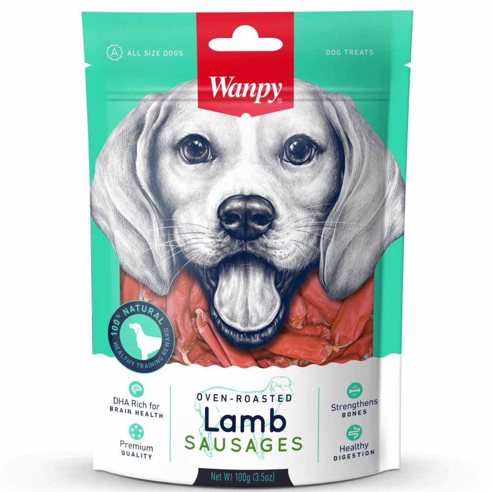 Wanpy Oven Roasted Lamb Sausages Dog Treats