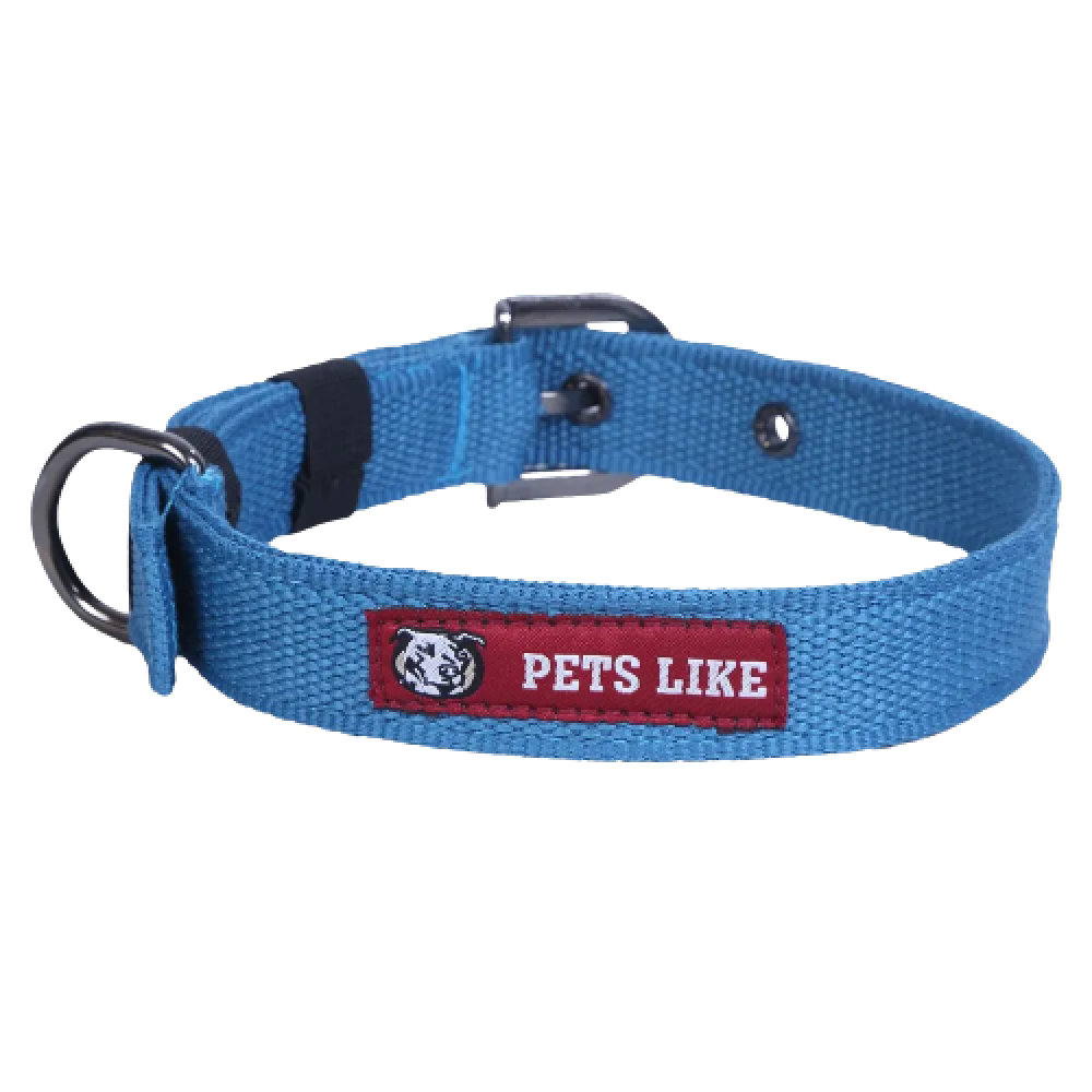 Pets Like Polyester Collar for Dogs (Blue)