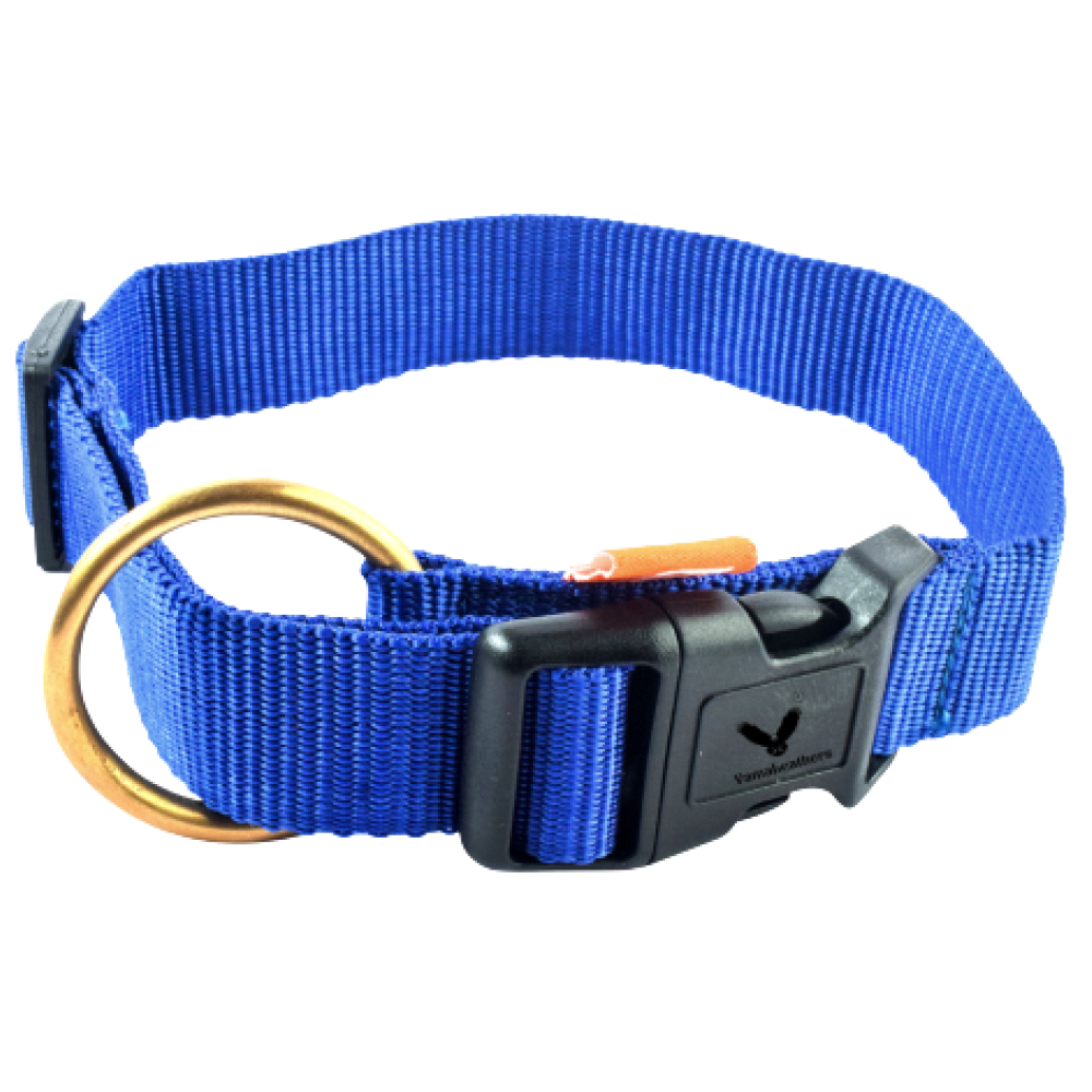 Vama Leathers Soft Durable Nylon Collar for Dogs (Cool Blue)