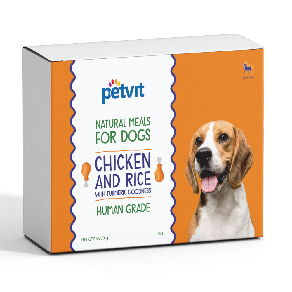 Petvit Chicken Rice with Turmeric Natural Meals Dog Dry food