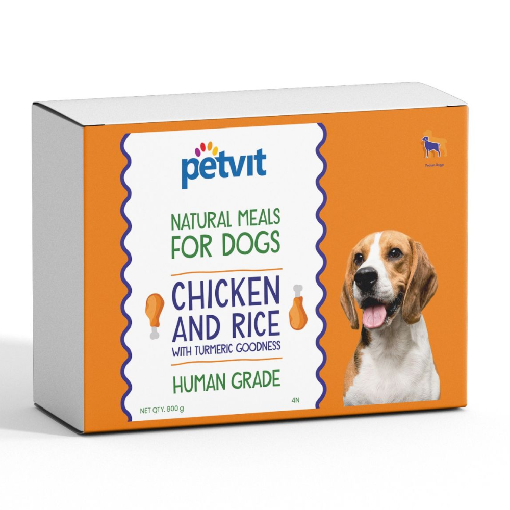 Petvit Chicken Rice with Turmeric Natural Meals Dog Dry food