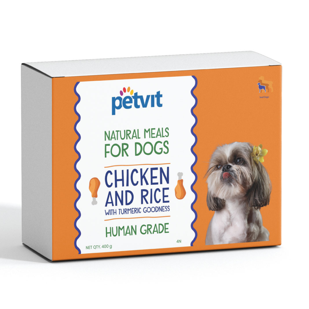 Petvit Chicken Rice with Turmeric Natural Meals Dog Dry food