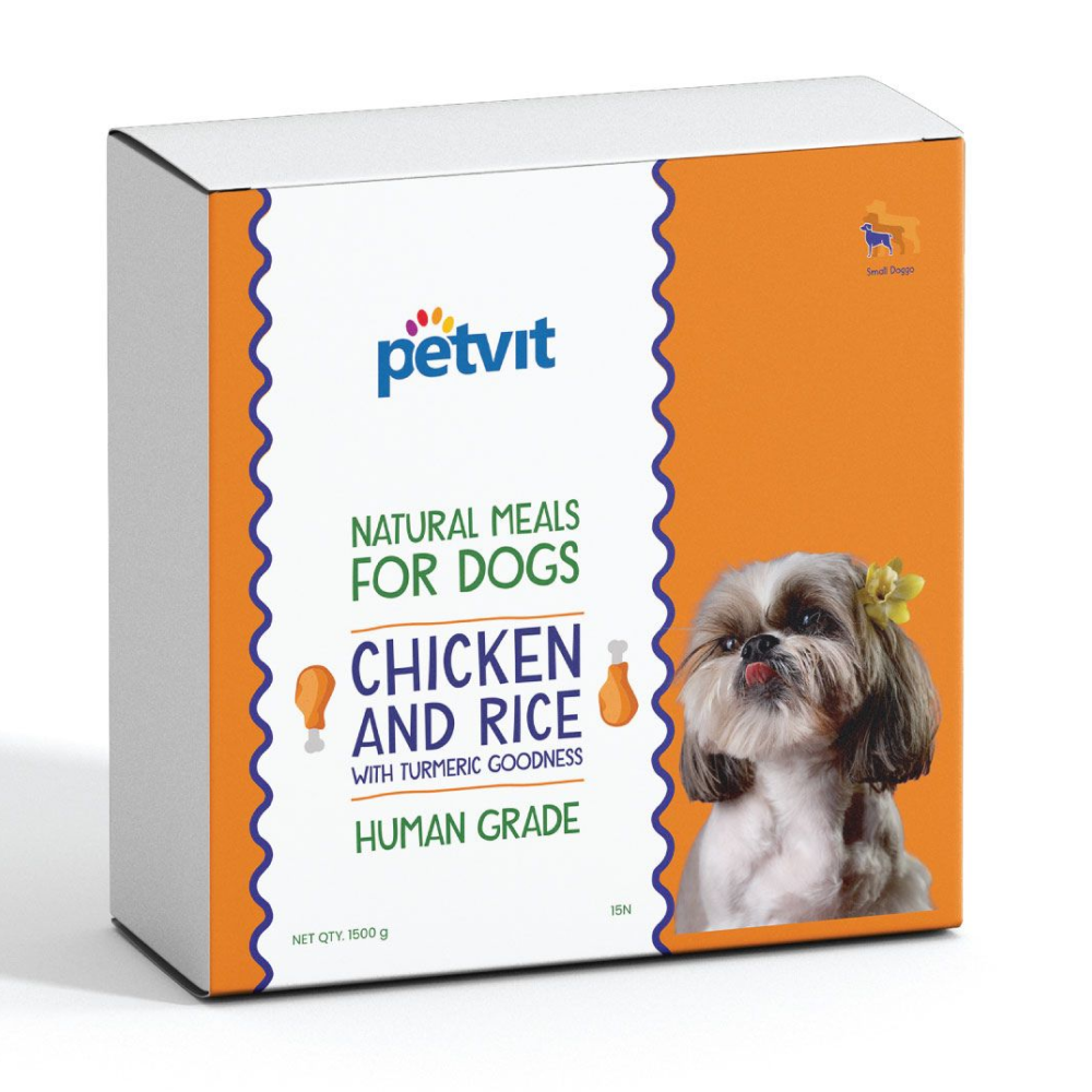 Petvit Chicken Rice with Turmeric Natural Meals Dog Dry food