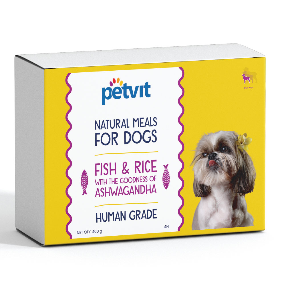 Petvit Fish Rice with Ashwagandha Natural Meals Dog Dry food