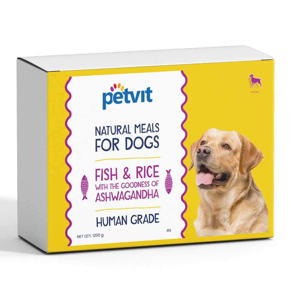 Petvit Fish Rice with Ashwagandha Natural Meals Dog Dry food