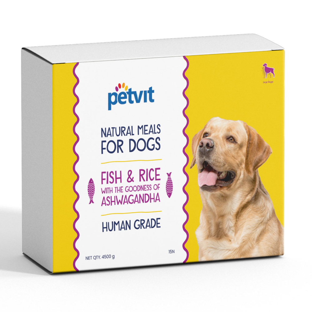 Petvit Fish Rice with Ashwagandha Natural Meals Dog Dry food