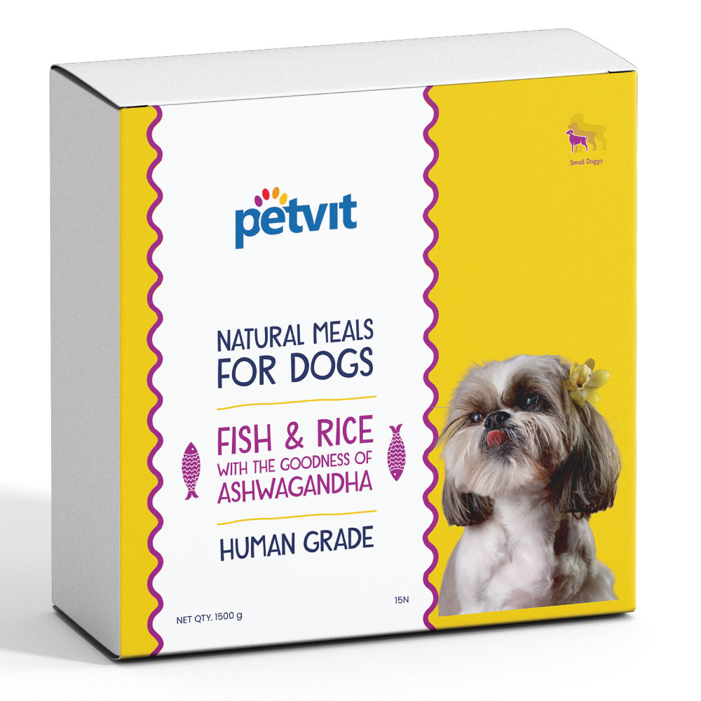 Petvit Fish Rice with Ashwagandha Natural Meals Dog Dry food
