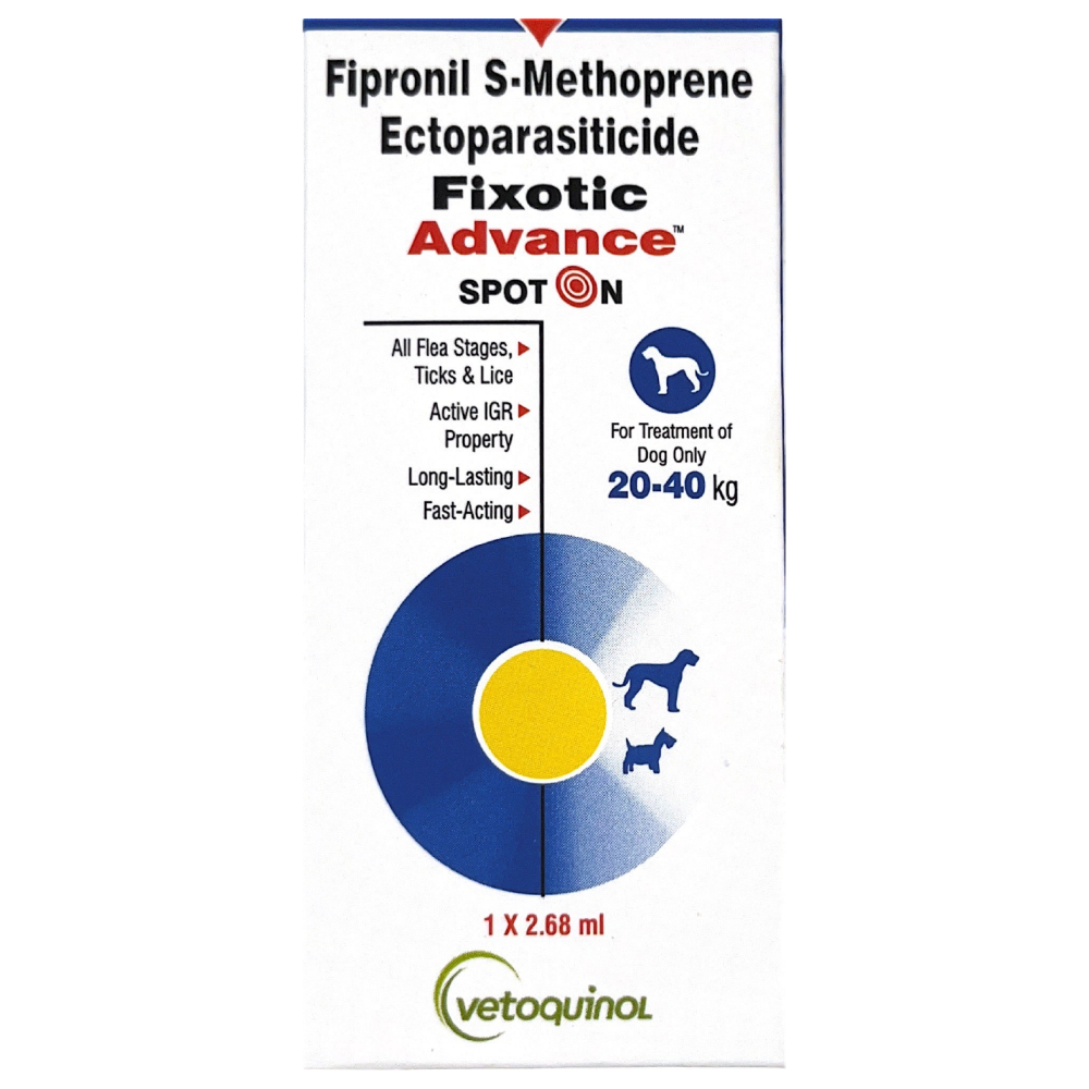 Vetoquinol Fixotic Advance Tick & Flea Control Spot On (20-40kg)