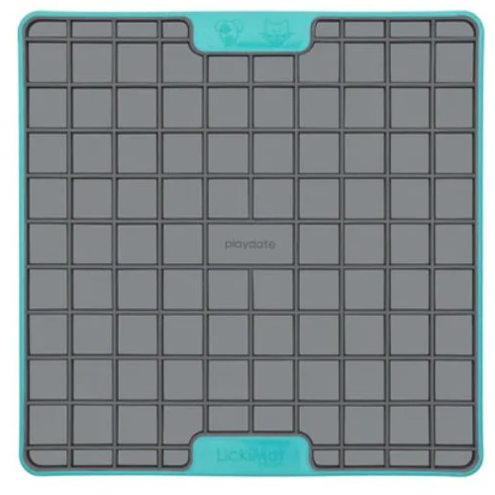 LickiMat Tuff Playdate Slow Feeder for Dogs (Turquoise)