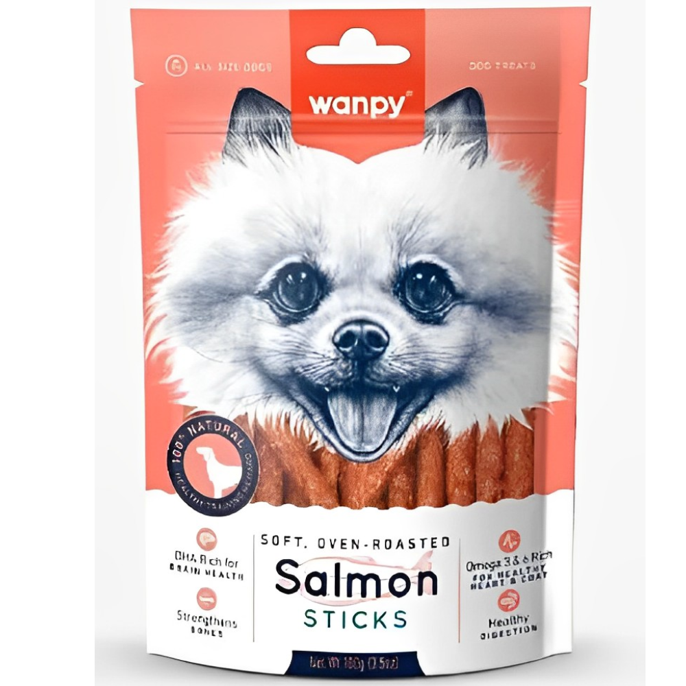 Wanpy Oven Roasted Salmon Stick Dog Treats (Limited Shelf Life)