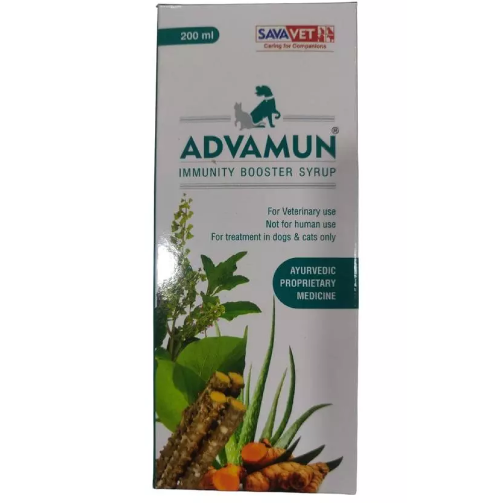 Savavet Advamun Immunity Booster Syrup for Dogs & Cats (200ml)