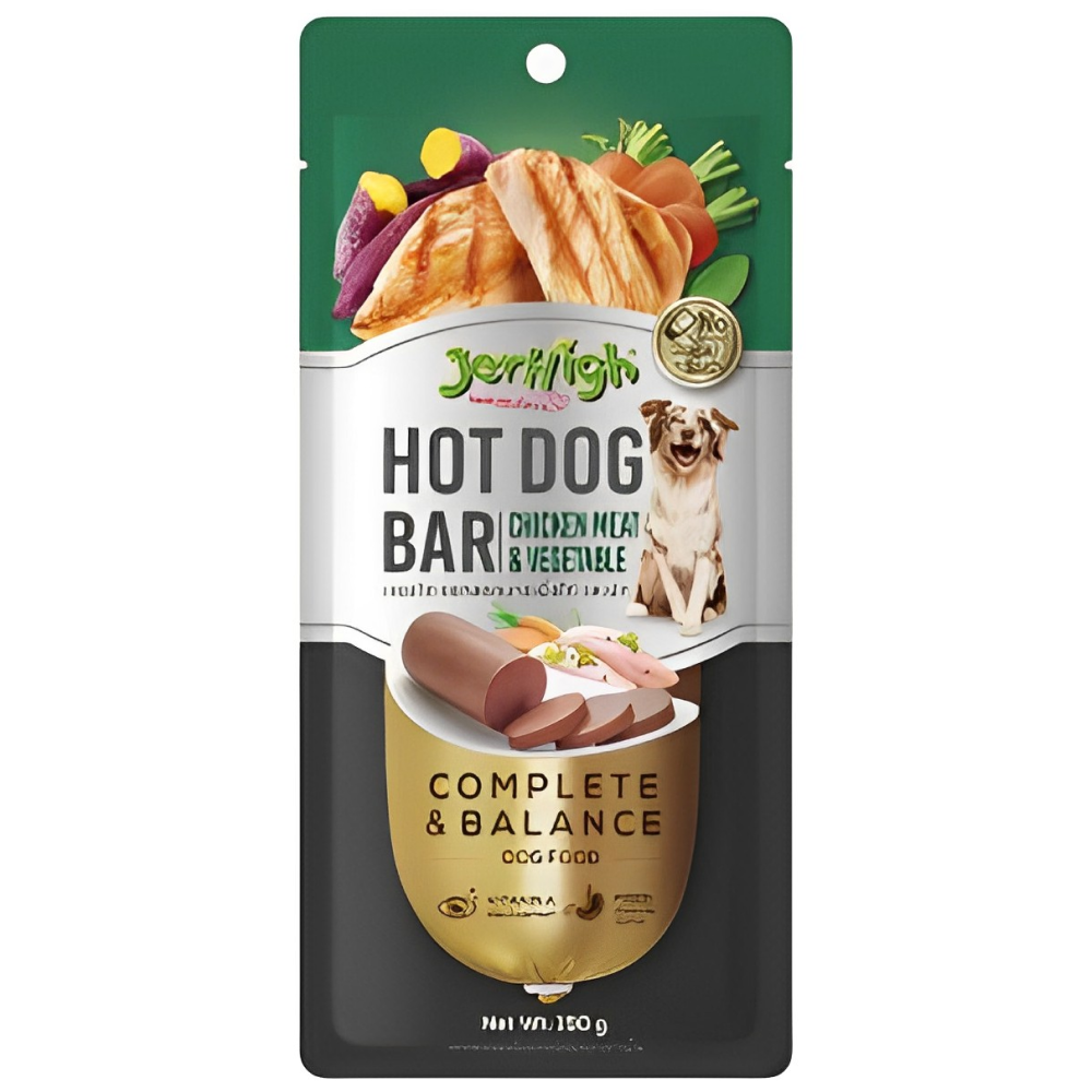 JerHigh Chicken & Vegetable Hot Dog Bar Dog Treats (Limited Shelf Life)