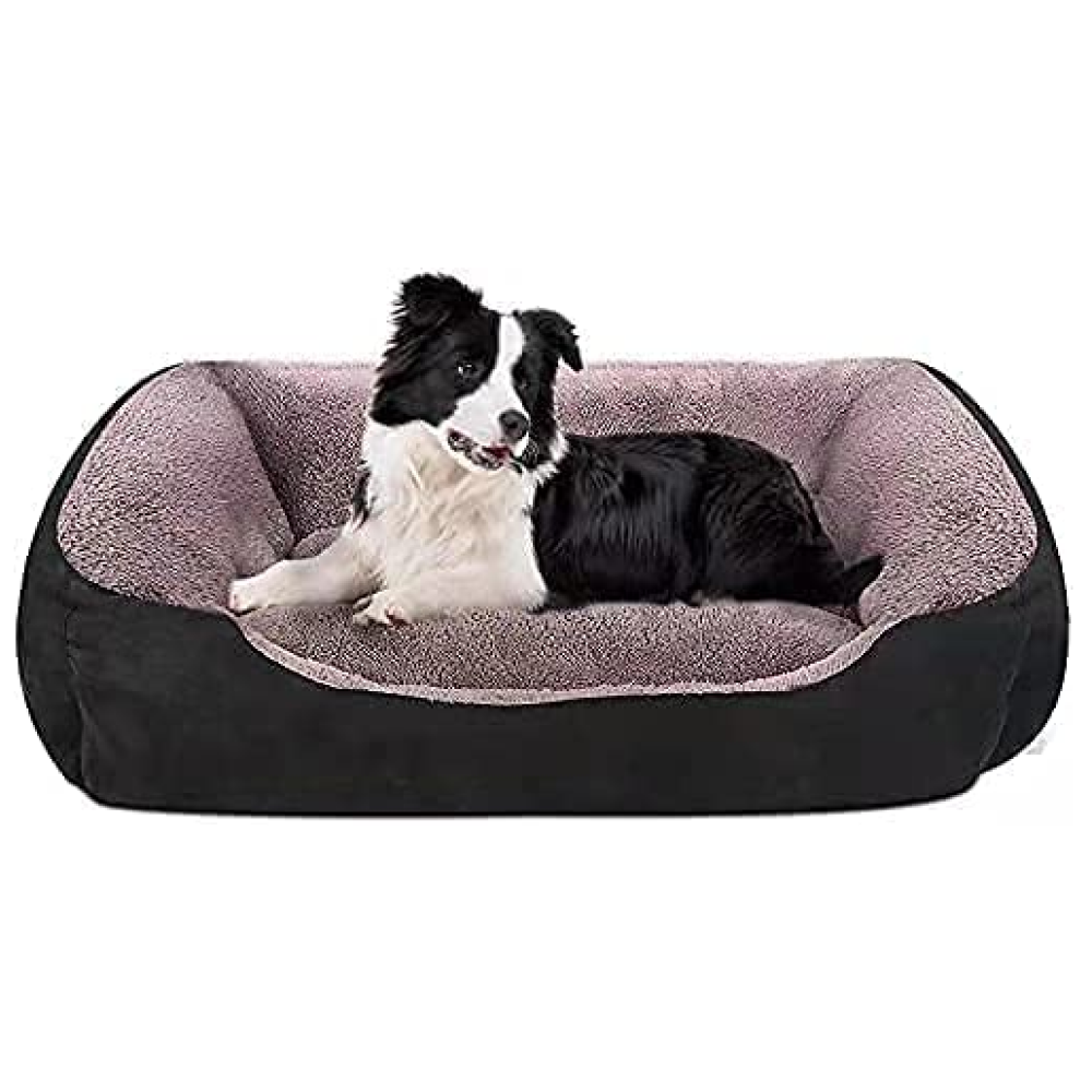 Royal Pets Cart Polyester Reversible Bed for Dogs and Cats (Black and Grey)