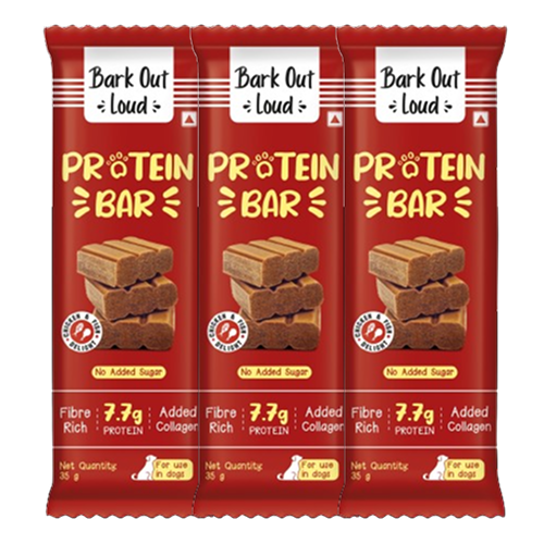 Bark Out Loud Collagen Protein Bar Chicken & Fish Treat for Dogs (Christmas Edition)