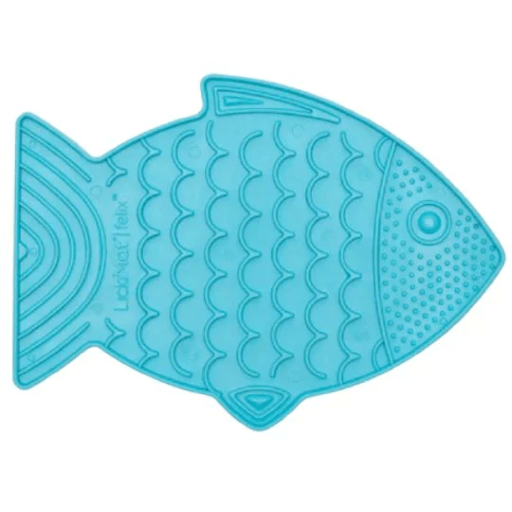 LickiMat Felix Slow Feeder for Cats (Turquoise)