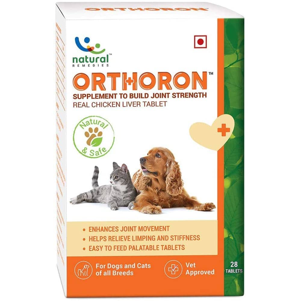 Natural Remedies Orthoron Joint Supplement Tablets for Dogs and Cats (Limited Shelf Life)