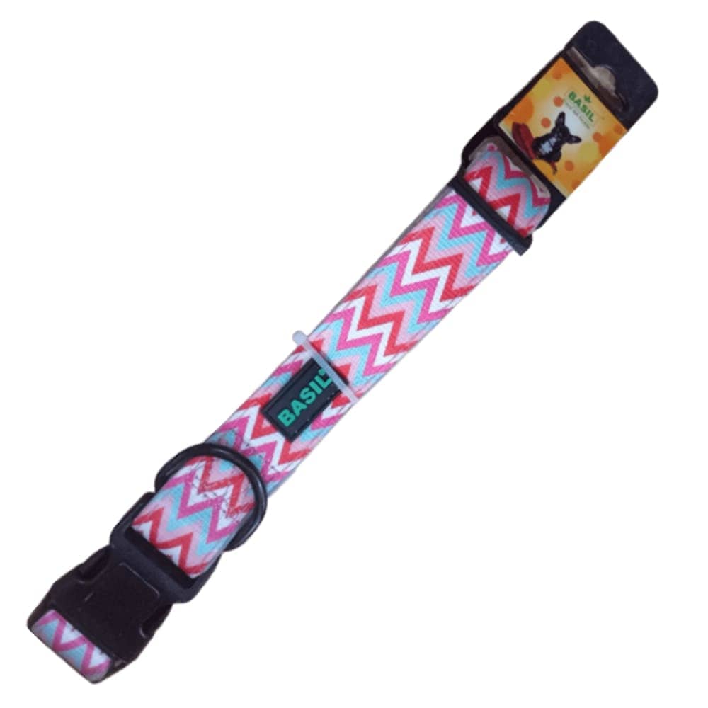 Basil Printed Collar for Dogs (Pink)