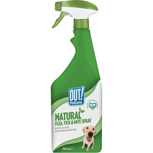 OUT! Natural Flea and Tick Spray for Dogs (Limited Shelf Life)
