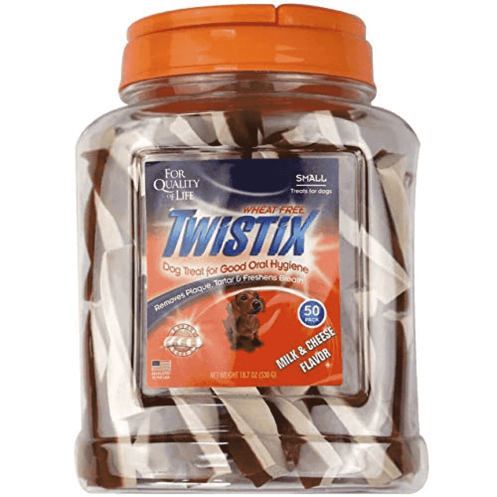 NPIC Twistix Milk and Cheese Canister Dog Treats (Limited Shelf Life)