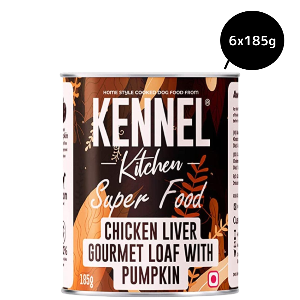 Kennel Kitchen Chicken Liver Gourmet Loaf with Pumpkin Puppy & Adult Dog Wet Food (All Life Stage)