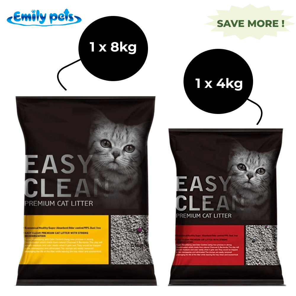 Emily Pets Lemon and Rose Fresh Scented Bentonite Cat Litter Combo (8kg+4kg)