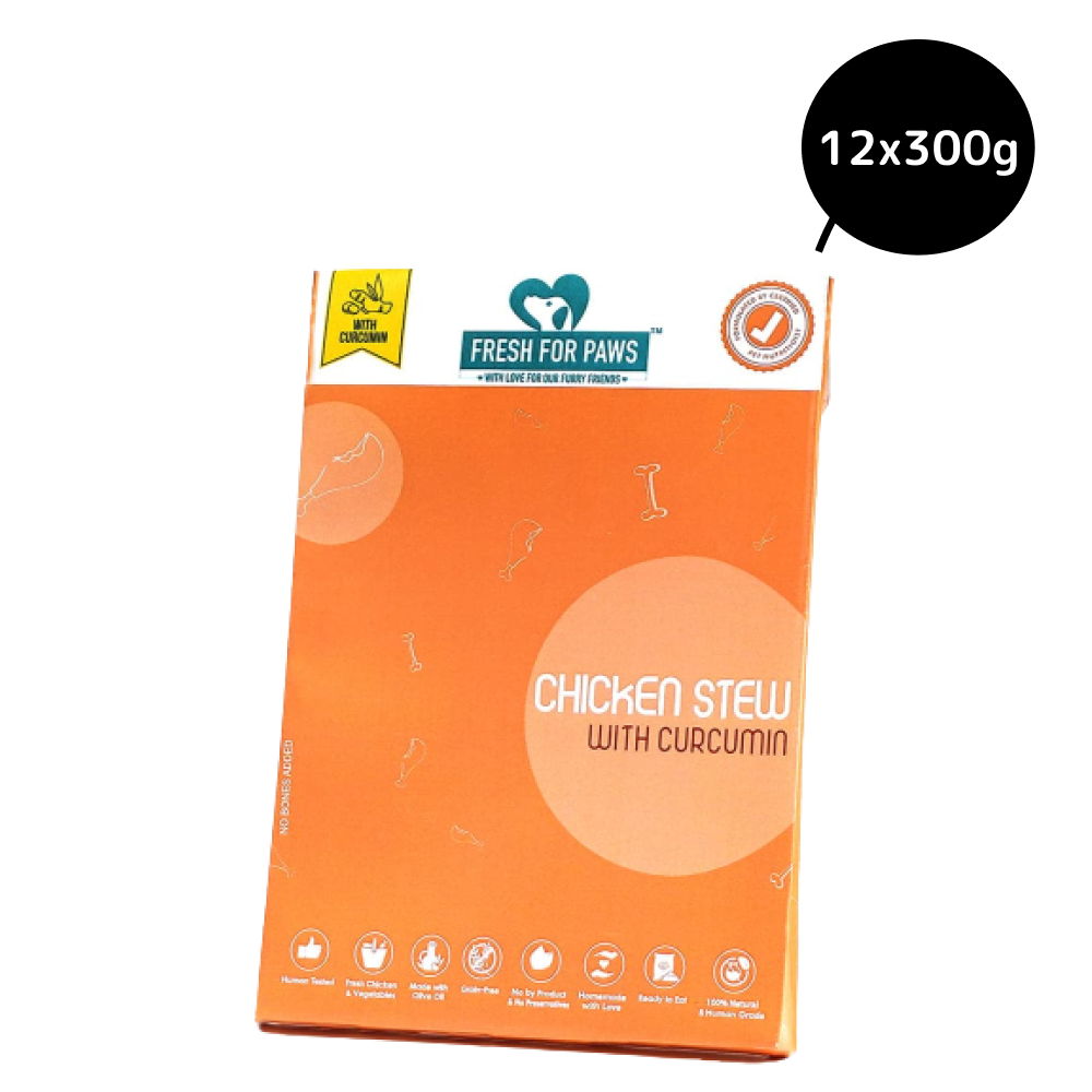 Fresh For Paws Chicken with Curcumin Dog Wet Food (300g)