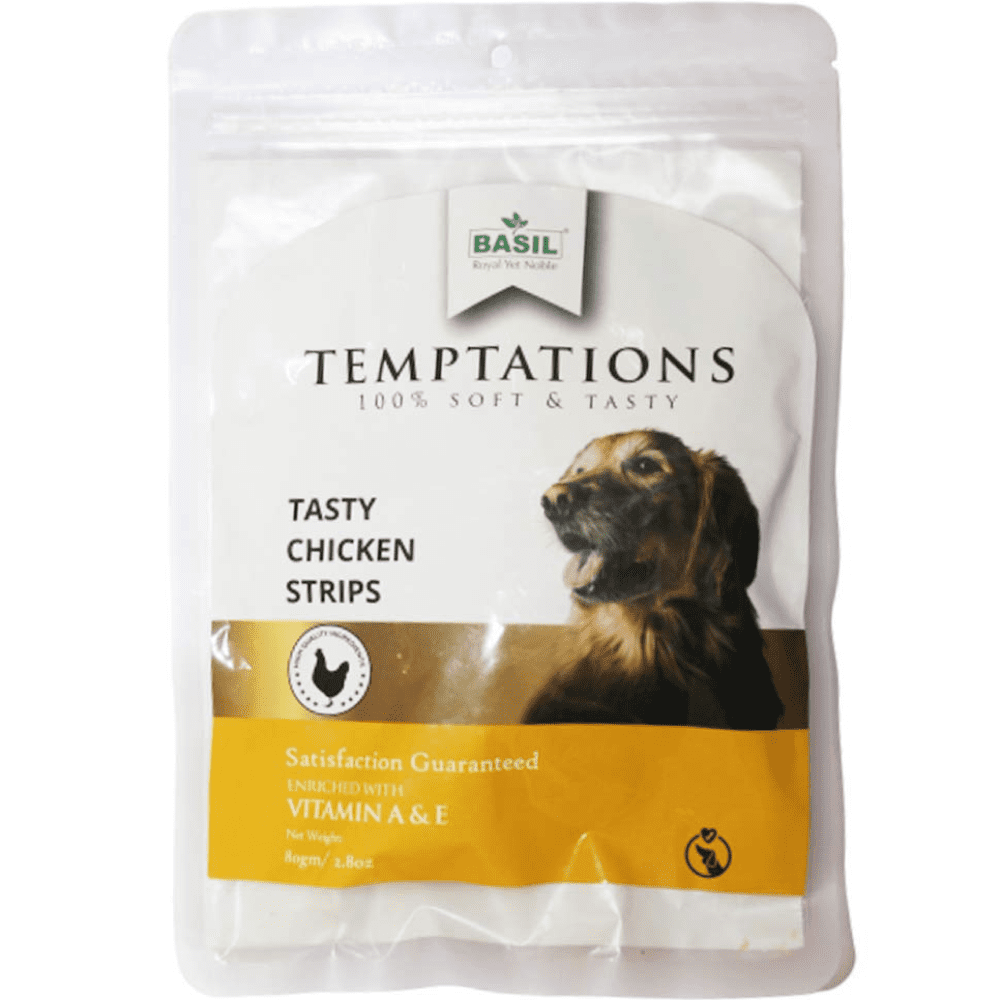 Basil Temptations Chicken Strips Dog Treat (Limited Shelf Life) (Buy 1 Get 1)