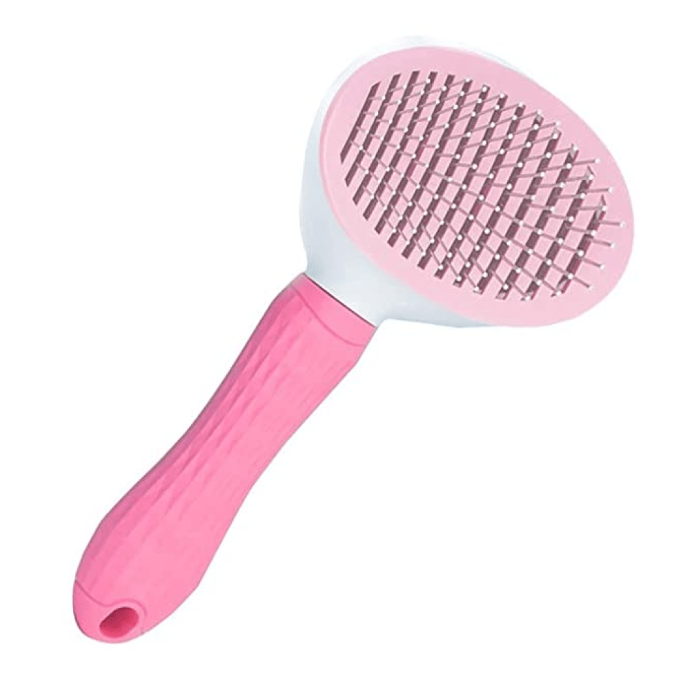 Kiki N Pooch Thick Bristle Slicker Brush for Dogs and Cats (3 Style) (Pink)