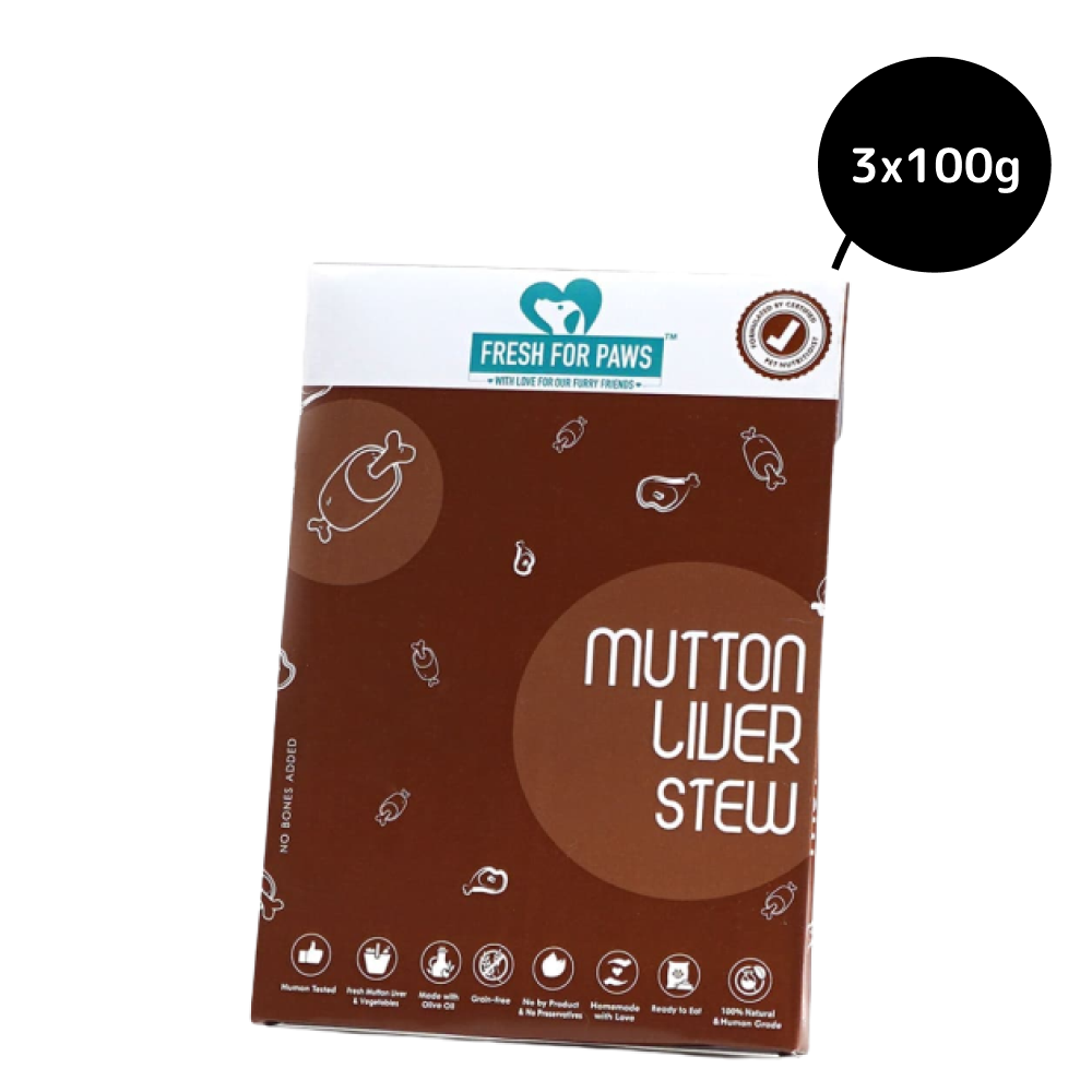 Fresh For Paws Mutton Liver Stew Dog Wet Food (100g)